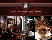 Tablet Screenshot of kawisaricoffee.com